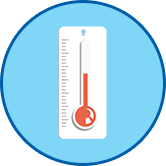 thermomètre montrant chaud